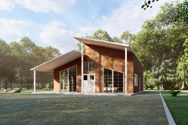 House Design - Exterior - Other Elevation 6 for Barndominium House Plan #1107-1 - 2 bed, 2 bath