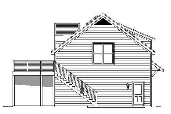 Exterior - Other Elevation for Cottage House Plan #932-241, 0.5 bath