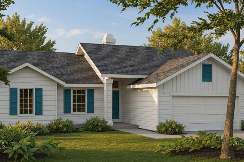 Dream House Plan - Traditional Exterior - Front Elevation Plan #91-108