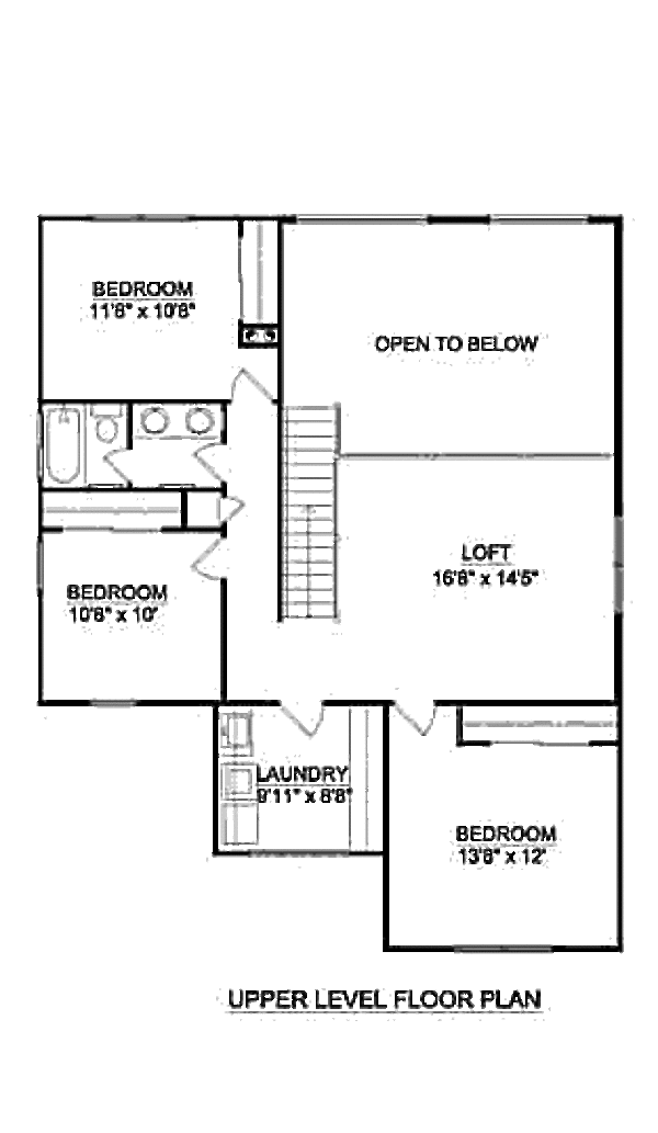Floor Plan - Upper Floor Plan #116-255