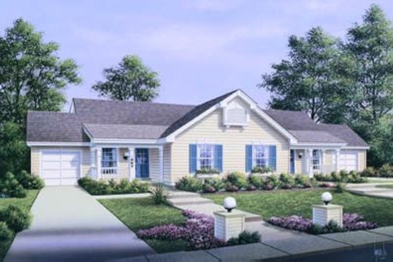 Dream House Plan - Traditional Exterior - Front Elevation Plan #57-148