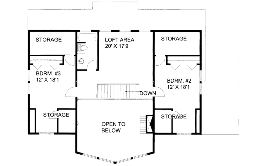 Cabin Style House Plan - 3 Beds 2.5 Baths 2281 Sq/Ft Plan #117-773 ...