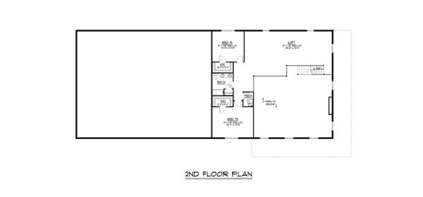 House Design - Barndominium Floor Plan - Upper Floor Plan #1064-181