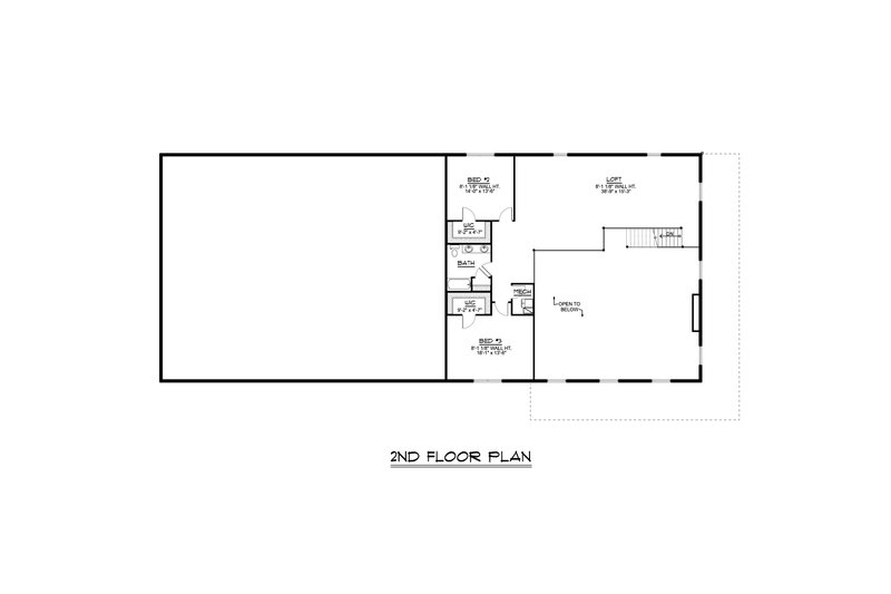 House Plan Design - Floor Plan - Upper Floor for Barndominium House Plan #1064-181 - 3 bed, 3 bath