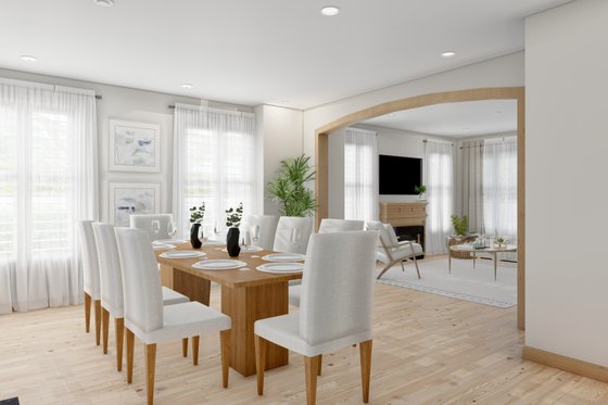 Interior - Dining Room for Traditional House Plan #1060-15 - 4 bed, 3.5 bath