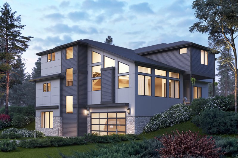 House Plan Design - Exterior - Other Elevation 1 for European House Plan #1066-74 - 5 bed, 4.5 bath