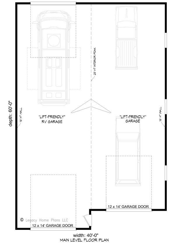 Architectural House Design - Contemporary Floor Plan - Main Floor Plan #932-338