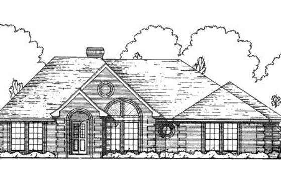 Exterior - Front Elevation for Traditional House Plan #40-413 - 3 bed, 2 bath