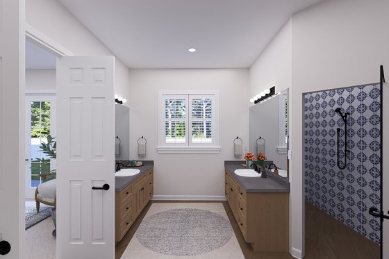 Interior - Master Bathroom 1 for European House Plan #1060-278 - 3 bed, 2.5 bath
