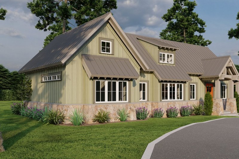 Architectural House Design - Modern Exterior - Front Elevation Plan #923-218