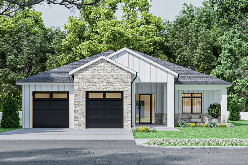 House Plan Design - Farmhouse Exterior - Front Elevation Plan #1112-9