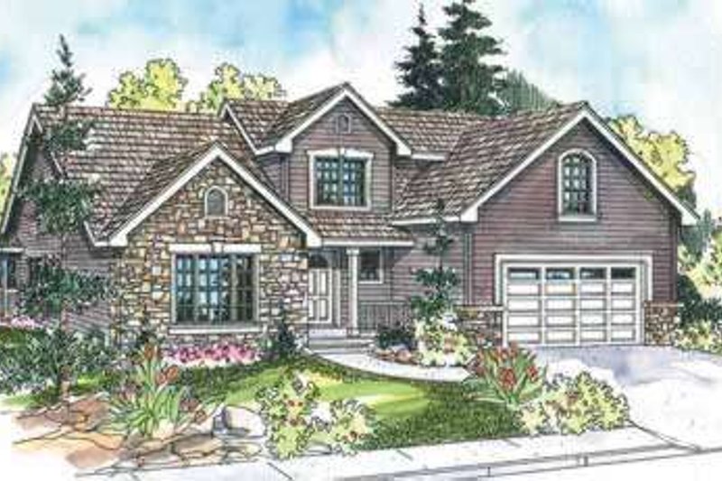 House Blueprint - Traditional Exterior - Front Elevation Plan #124-602