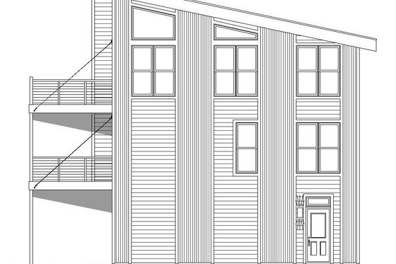 Exterior - Other Elevation 1 for Contemporary House Plan #932-256 - 2 bed, 2.5 bath