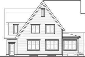 Exterior - Rear Elevation for Country House Plan #23-336 - 3 bed, 2.5 bath
