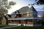 Victorian Style House Plan - 4 Beds 4 Baths 2932 Sq/Ft Plan #1-719 