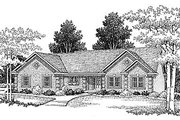 Traditional Style House Plan - 3 Beds 2.5 Baths 1700 Sq/Ft Plan #70-175 