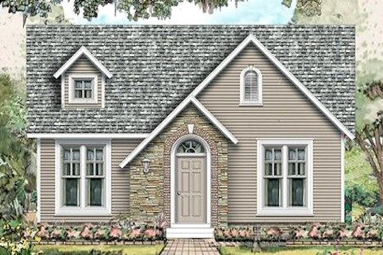 Exterior - Front Elevation for Traditional House Plan #424-190 - 3 bed, 2 bath