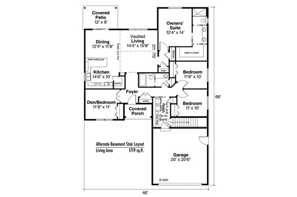 House Plan Design - Optional Basement