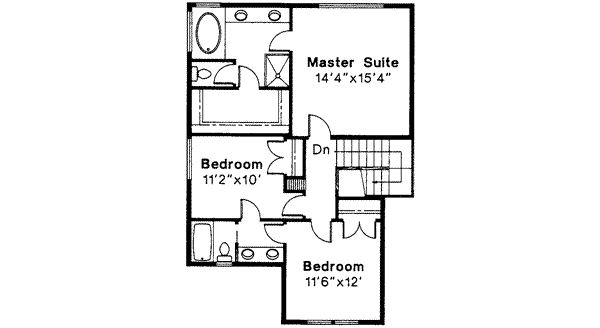 Home Plan - Mediterranean Floor Plan - Upper Floor Plan #124-299