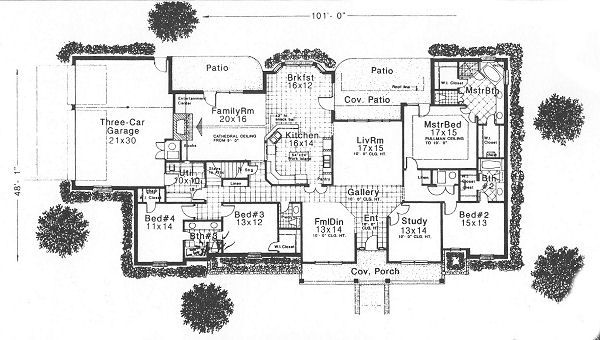 House Design - Traditional Floor Plan - Main Floor Plan #310-626
