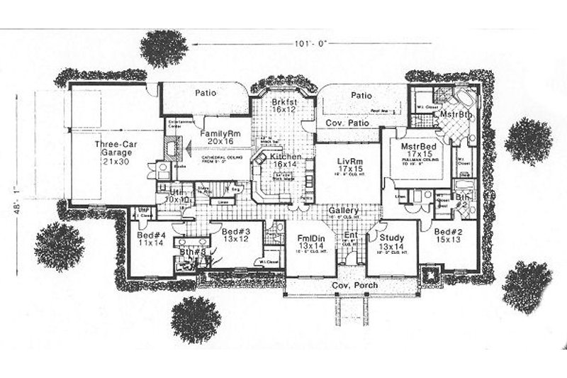 Dream House Plan - Floor Plan - Main Floor for Traditional House Plan #310-626 - 4 bed, 3.5 bath
