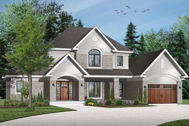 Home Plan - Traditional Exterior - Front Elevation Plan #23-831