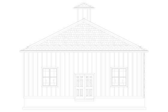Exterior - Other Elevation 1 for Southern House Plan #1060-248, 1 bath