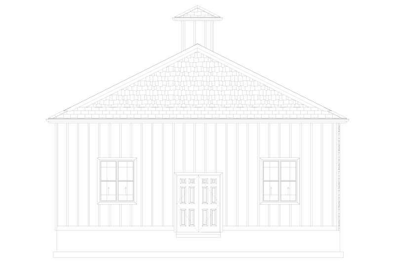 House Design - Exterior - Other Elevation 1 for Southern House Plan #1060-248, 1 bath