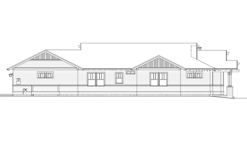 House Design - Exterior - Other Elevation 2 for Craftsman House Plan #895-162 - 3 bed, 2 bath