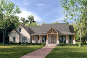 Exterior - Front Elevation 3 for Farmhouse House Plan #430-300 - 4 bed, 3.5 bath