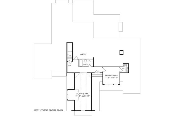 Floor Plan - Upper Floor for Traditional House Plan #927-1036 - 3 bed, 2.5 bath