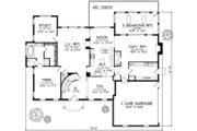 Colonial Style House Plan - 5 Beds 3.5 Baths 3938 Sq/Ft Plan #70-601 
