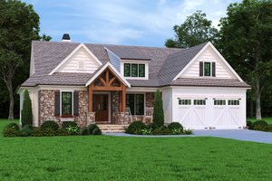Craftsman Exterior - Front Elevation Plan #927-1012