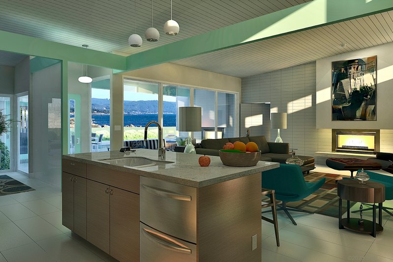 House Design - Interior - Kitchen 1 for Modern House Plan #489-14 - 4 bed, 3.5 bath