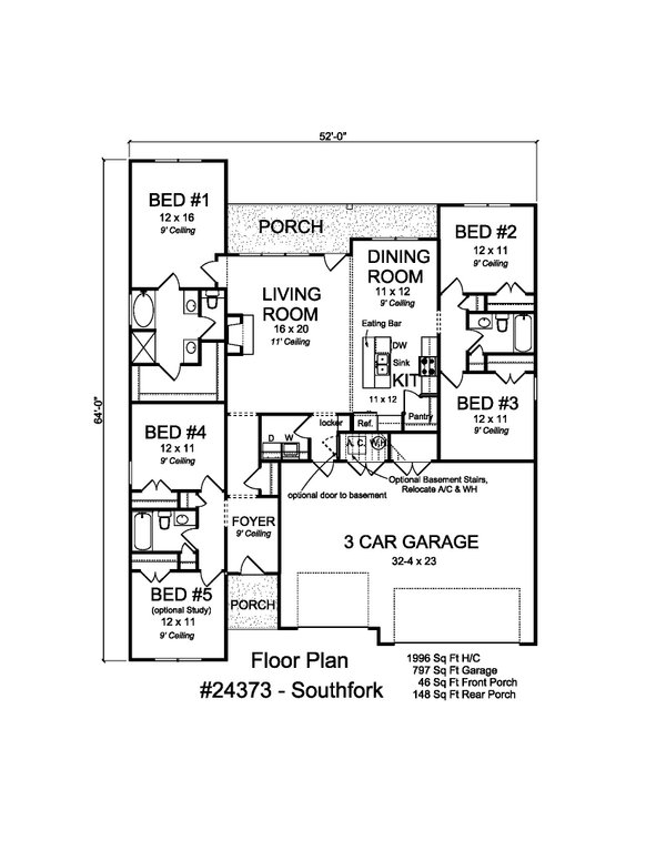 Cottage Floor Plan - Main Floor Plan #513-2195