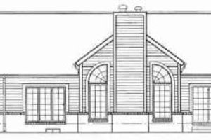 Exterior - Rear Elevation for Traditional House Plan #72-326 - 3 bed, 2 bath