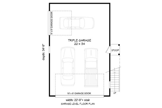 Floor Plan - Main Floor for Country House Plan #932-195, 0 bath