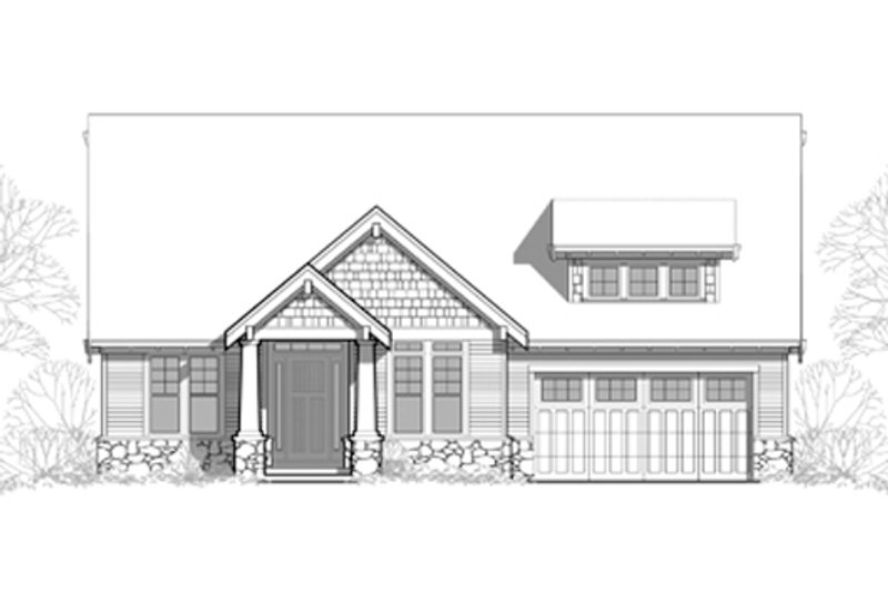 Architectural House Design - Exterior - Front Elevation 3 for Craftsman House Plan #48-461 - 3 bed, 2.5 bath