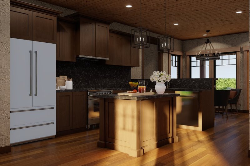 House Blueprint - Interior - Kitchen 2 for European House Plan #17-2260 - 3 bed, 2.5 bath