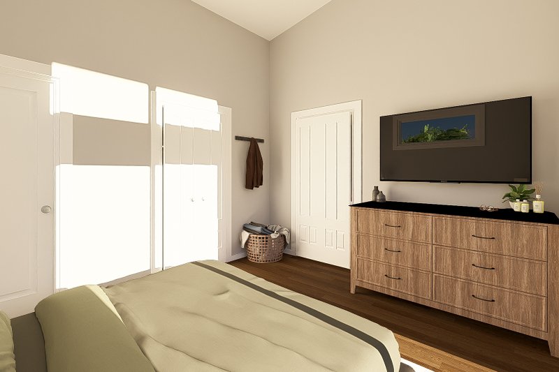 Architectural House Design - Interior - Master Bedroom 1 for Contemporary House Plan #1064-442 - 2 bed, 2 bath