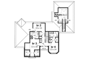 European Style House Plan - 4 Beds 3.5 Baths 2743 Sq/Ft Plan #45-209 