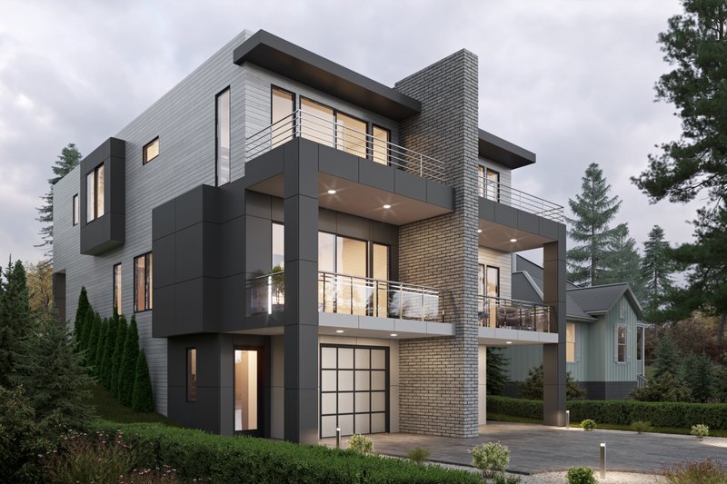 Dream House Plan - Exterior - Other Elevation 1 for Contemporary House Plan #1066-241 - 6 bed, 4.5 bath