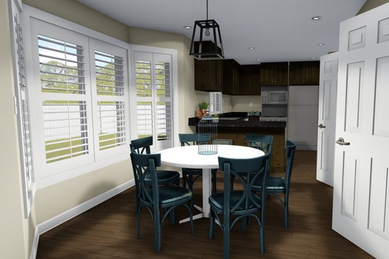 Interior - Dining Room for Traditional House Plan #1060-4 - 3 bed, 2.5 bath