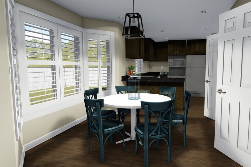House Blueprint - Interior - Dining Room for Traditional House Plan #1060-4 - 3 bed, 2.5 bath