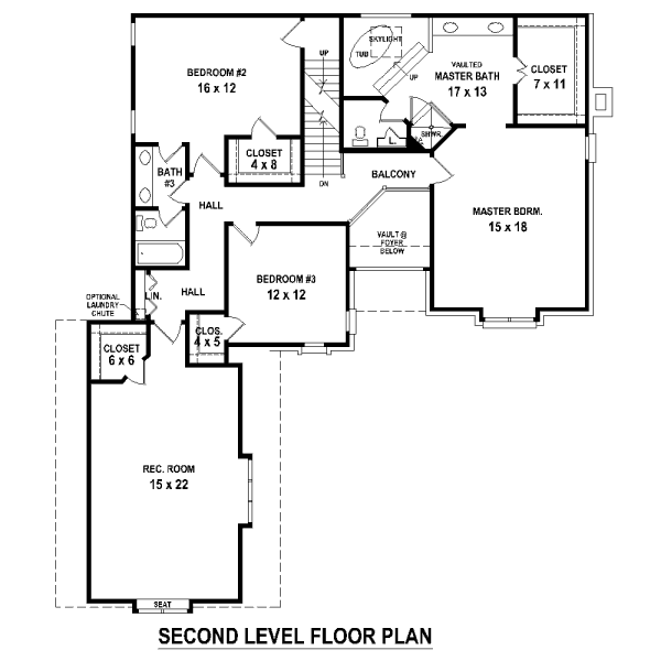European Floor Plan - Upper Floor Plan #81-13903
