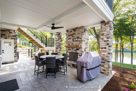 Exterior - Outdoor Living for Traditional House Plan #929-1042 - 5 bed, 5 bath