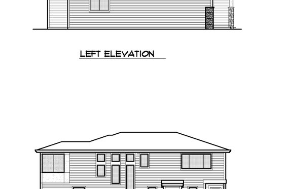 Exterior - Other Elevation 4 for Contemporary House Plan #1066-88 - 4 bed, 2.5 bath