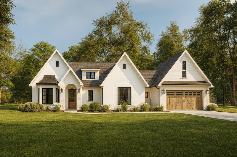 Tudor Style House Plan - 2 Beds 2 Baths 1616 Sq/Ft Plan #1109-2 Exterior