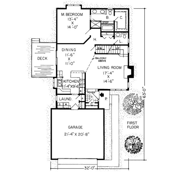 Traditional Floor Plan - Main Floor Plan #312-261
