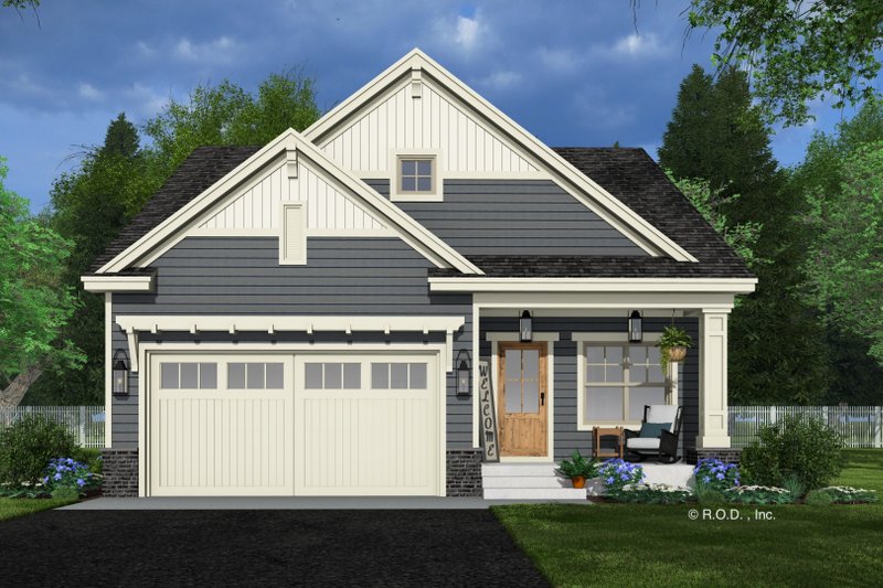 House Design - Exterior - Front Elevation 4 for Craftsman House Plan #51-1338 - 4 bed, 3 bath